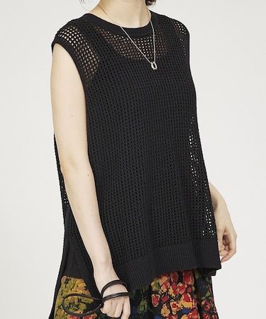 メッシュニットノースリプルオーバー