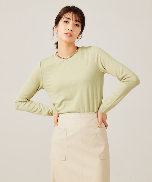 スパークナイロンクルーネックプルオーバー