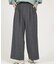 グレンチェックタックワイドパンツ