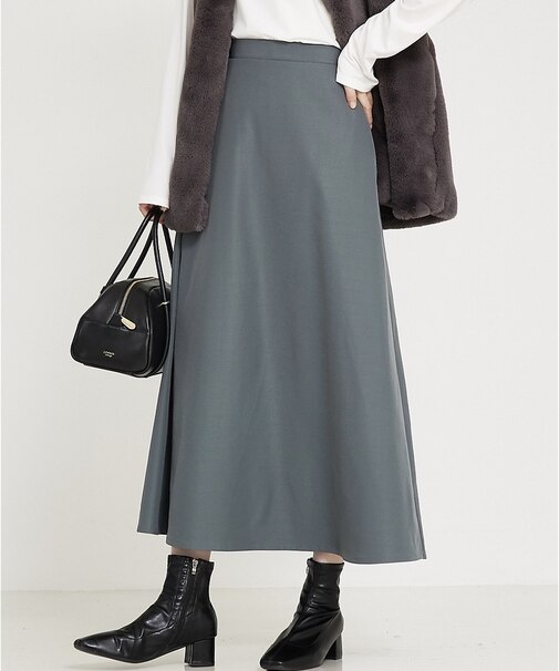 【セットアップ対応】ウォームツイルフレアースカート
