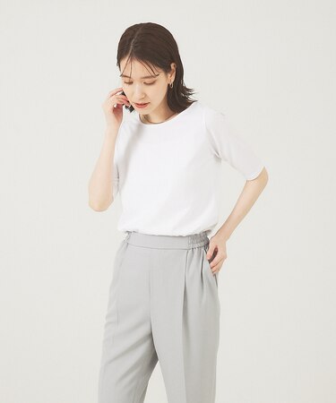 5分袖プルオーバー