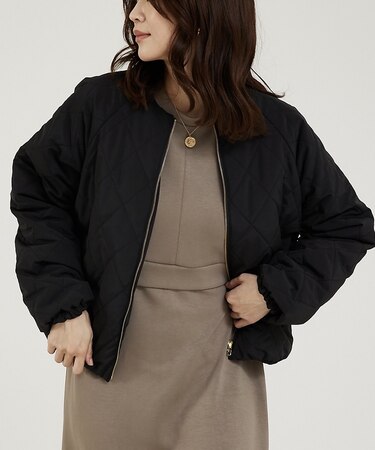 キルトリバーシブルブルゾン