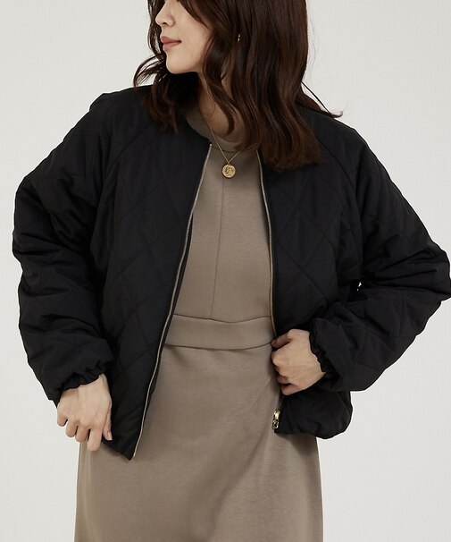 キルトリバーシブルブルゾン