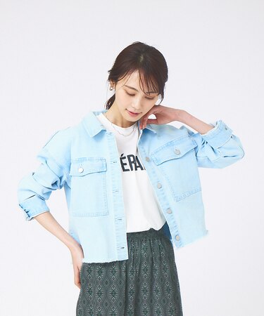 デニムショートブルゾン