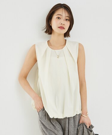 ノースリバルーンブラウス