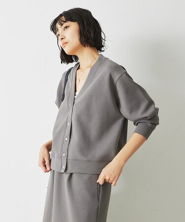 【セットアップ対応】シルキーダンボールカーディガン