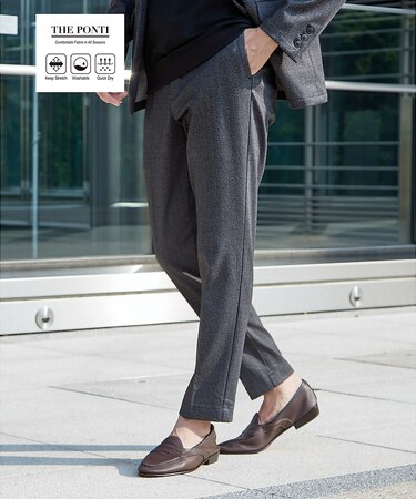 【セットアップ対応】ポンチ イージー スラックス パンツ