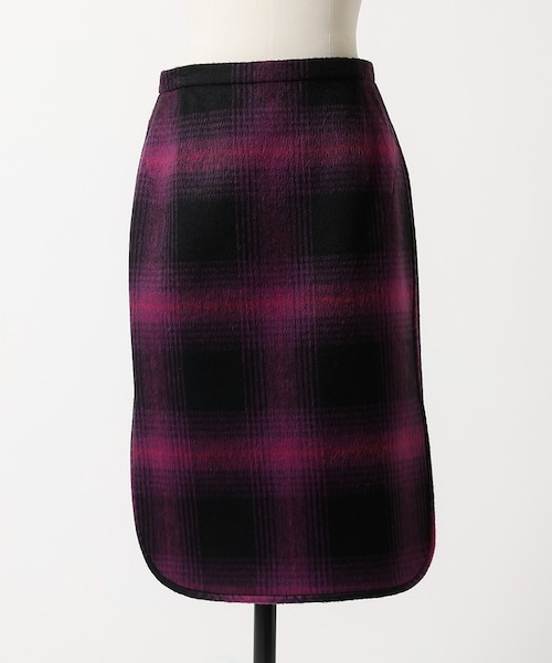 ヌメロヴェントゥーノＮ21 レッドブラックチェックタイトスカート N°21/ヌメロ ヴェントゥーノ】チェックスカート｜アルフレッド