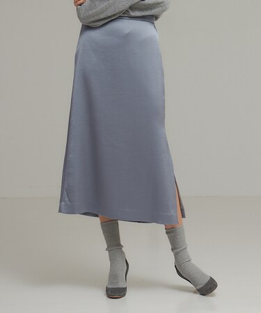 ビンテージサテンストレートスカート