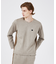 【セットアップ対応】フェイクスウェード 長袖Tシャツ