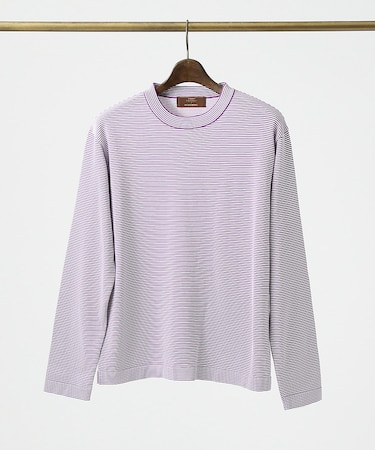 【別注】Vandori / ヴァンドリ マイクロボーダー長袖ニットTシャツ