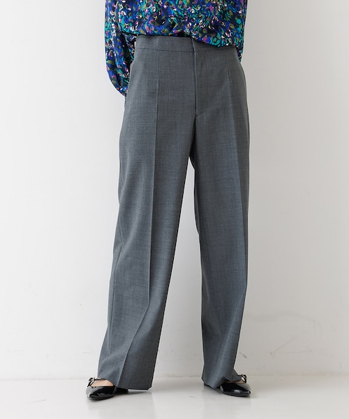 梳毛ウールストレッチパンツ｜デザインワークスのアウトレット通販