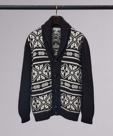 【RAffa MOLINA / ラッファ モリーナ】ノルディック ショールカラー