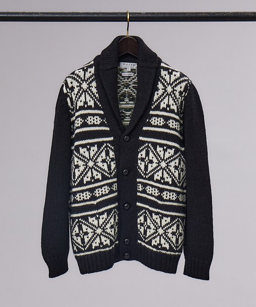 【RAffa MOLINA / ラッファ モリーナ】ノルディック ショールカラー