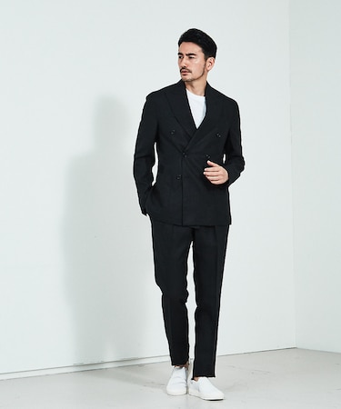 De Petrillo/デ ペトリロ アイリッシュリネンダブルスーツ