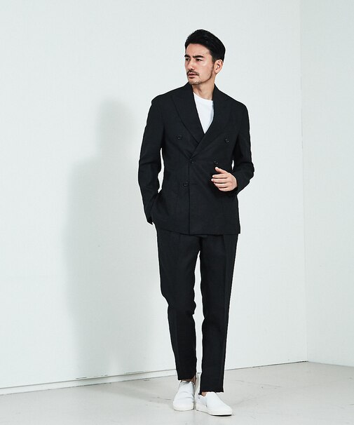 De Petrillo/デ ペトリロ アイリッシュリネンダブルスーツ