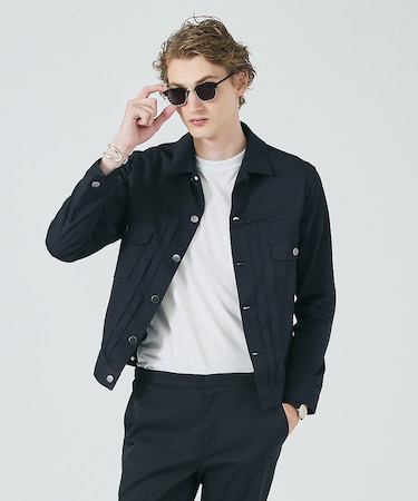 【セットアップ対応】ナイロンデニムジャケット