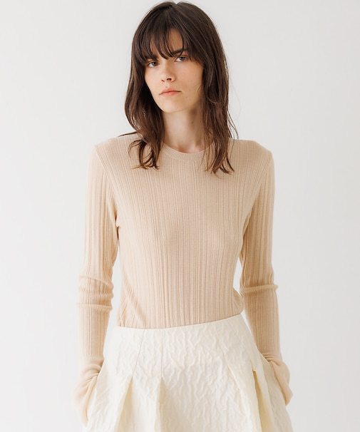 ハイゲージランダムリブプルオーバー