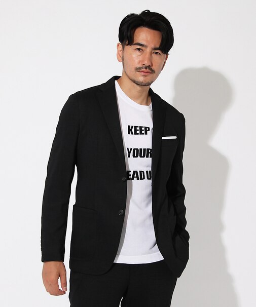 【WEB別注/セットアップ対応】リネンライク アンチバクテリアル ジャケット