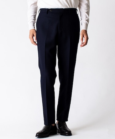 【セットアップ対応】ハニカムコーディラーウールストレッチ スラックスパンツ