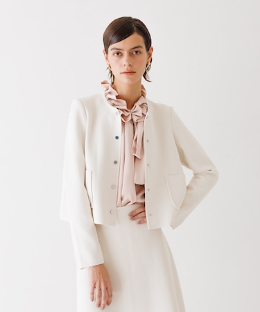 ミラノリブスナップボタンジャケット