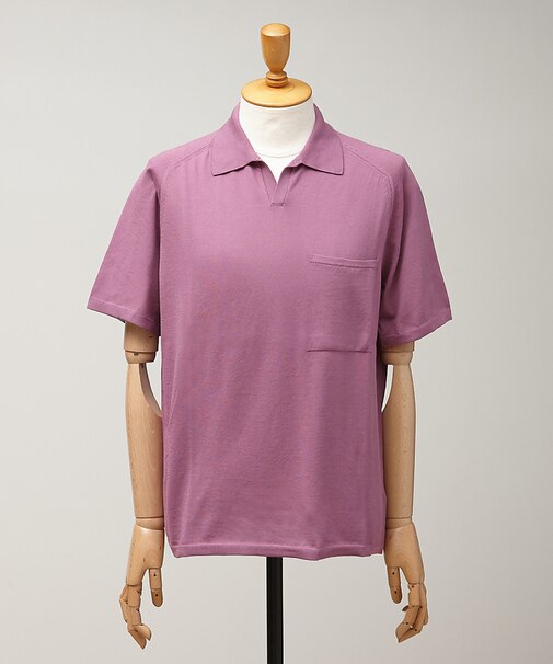 ショートスリーブニットポロシャツ