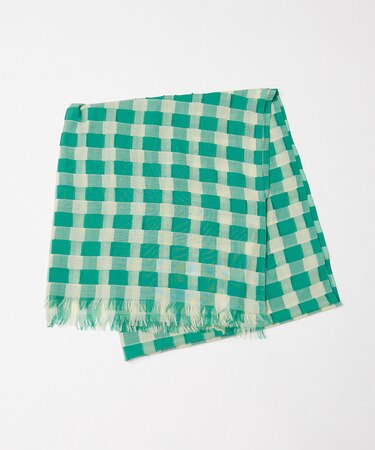 ASAUCE ギンガムチェックストール