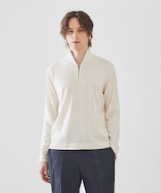 Biella Yarn 12G  ハーフジップニット