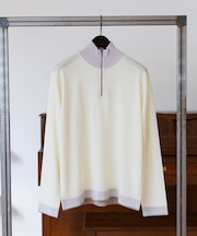 Biella Yarn 12G  ハーフジップニット