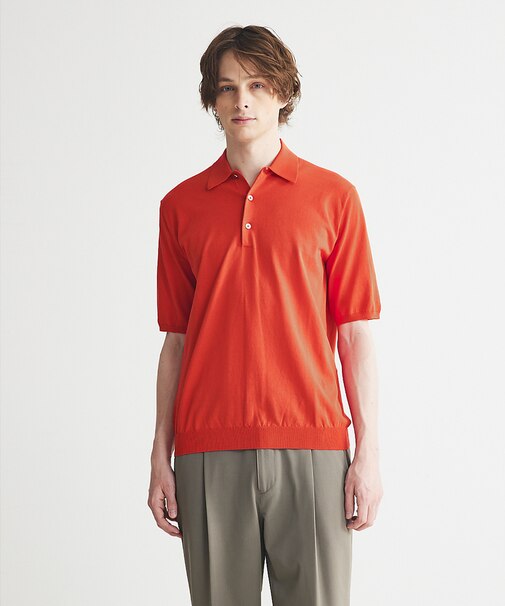 ICE COTTON ニット ポロシャツ