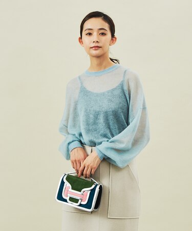モヘアシースループルオーバーニット
