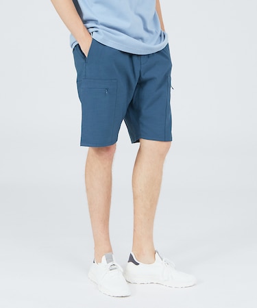 【セットアップ対応】リネンライク ストレッチウェザー ショートパンツ