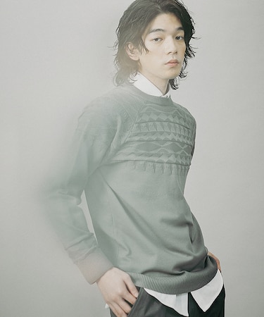 リンクス ノルディック ストレッチ プルオーバー ニット