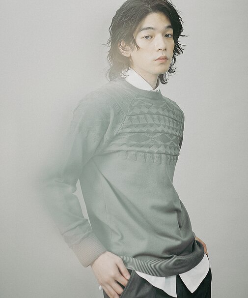 リンクス ノルディック ストレッチ プルオーバー ニット