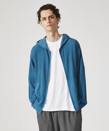 【ハイツイスト】メッシュニット シアーハ?ーカー/カーディガン