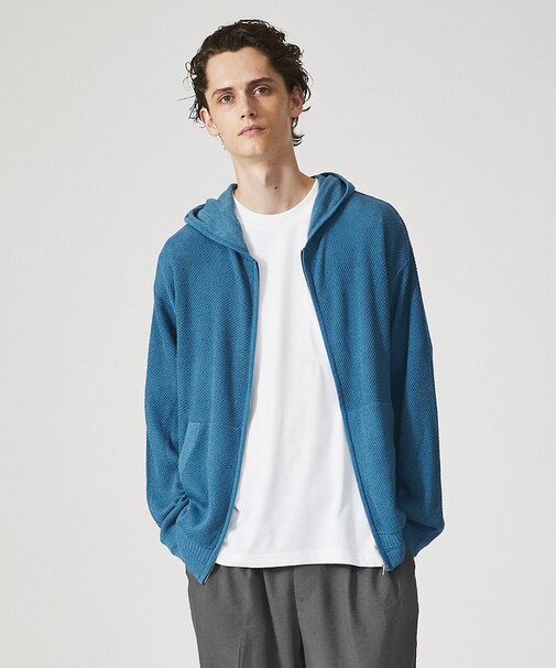 【ハイツイスト】メッシュニット シアーハ?ーカー/カーディガン