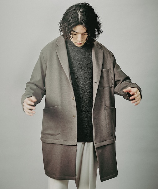 ツイル ストレッチ 2WAY ショップコート