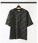 ブロークンボーダー ジャガード オーバーサイズ Tシャツ