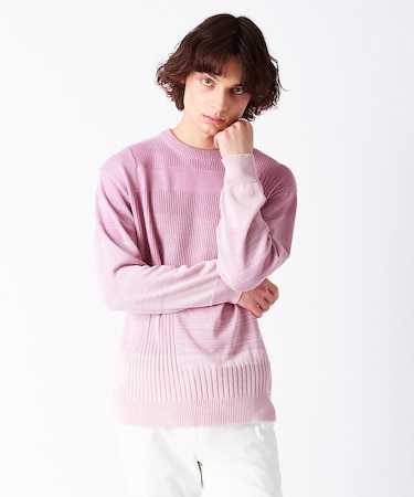 グラデーション プルオーバーニット