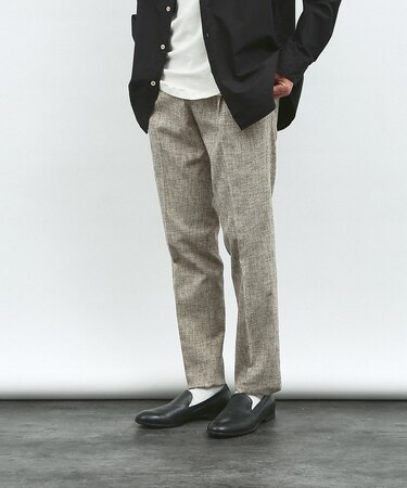 【セットアップ対応】近江晒しじら織 スラックス パンツ