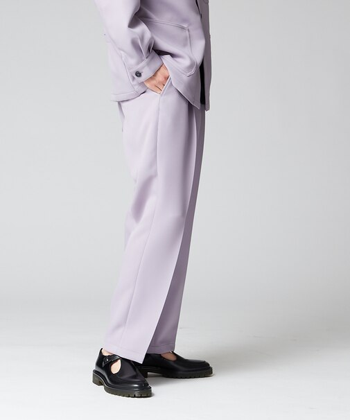 【セットアップ対応】スモーキー ワイド イージーパンツ