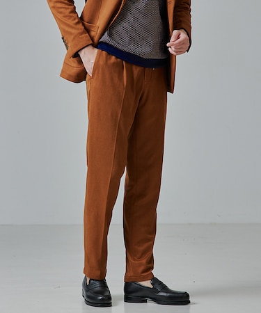 【セットアップ対応/FLEX PANTS】ネオスウェード ツイル イージーパンツ