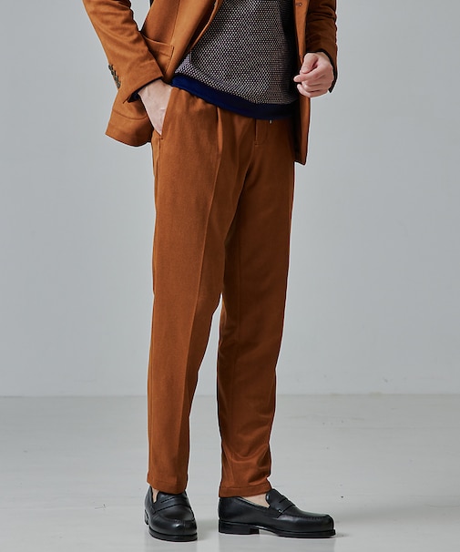 【セットアップ対応/FLEX PANTS】ネオスウェード ツイル イージーパンツ