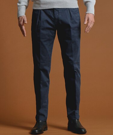 【Made in ITALY】 ボックスタックチノパン