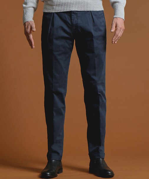 【Made in ITALY】 ボックスタックチノパン