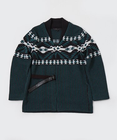 トライバル柄JQ ガウン カーディガン