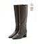 【スノーソール】ストレートラインミドルヒールロングブーツ