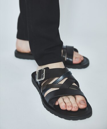 【定番】マルチクロス レザーサンダル