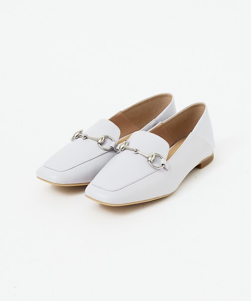 バブーシュ ビット モカ スクエアトゥ ローファー