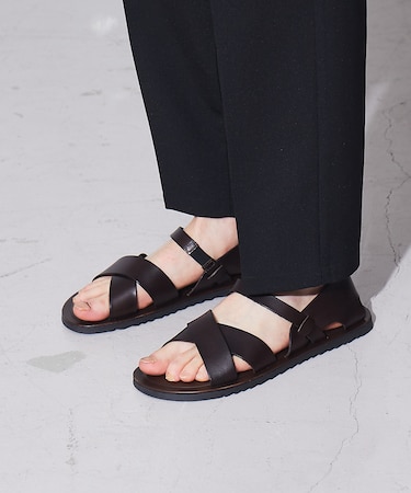 【一部店舗+WEB限定】ステップイン レザーサンダル